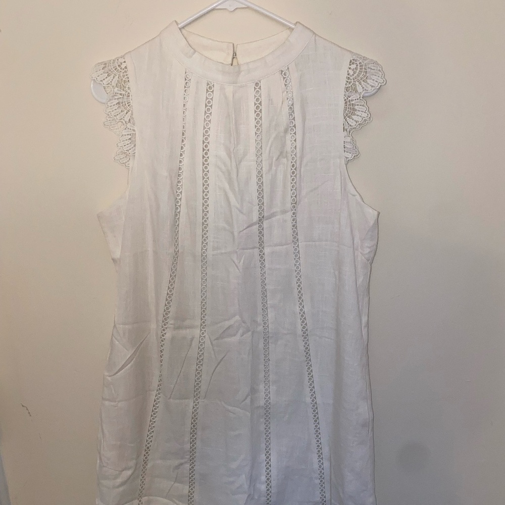 White high neck mini-dress Size Medium New York and Company